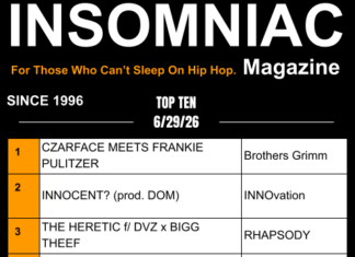 Insomniac Magazine’s Weekly Hip Hop Top 10 (6/29/26)