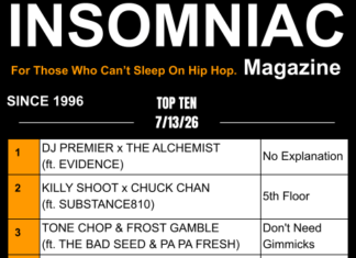 Insomniac Magazine’s Weekly Hip Hop Top Ten (7/13/26)