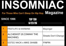 Insomniac Magazine’s Weekly Hip Hop Top Ten 6/22/26