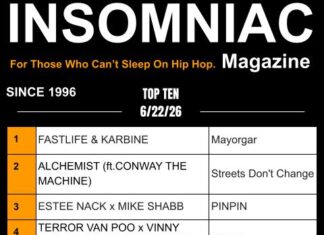 Insomniac Magazine’s Weekly Hip Hop Top Ten 6/22/26