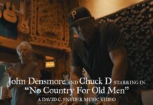 JOHN DENSMORE and CHUCK D enlighten on “No Country for Old Men” video