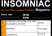 Insomniac Magazine’s Weekly Hip Hop Top Ten 8/3/26