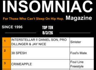 Insomniac Magazine’s Weekly Hip Hop Top Ten 8/3/26